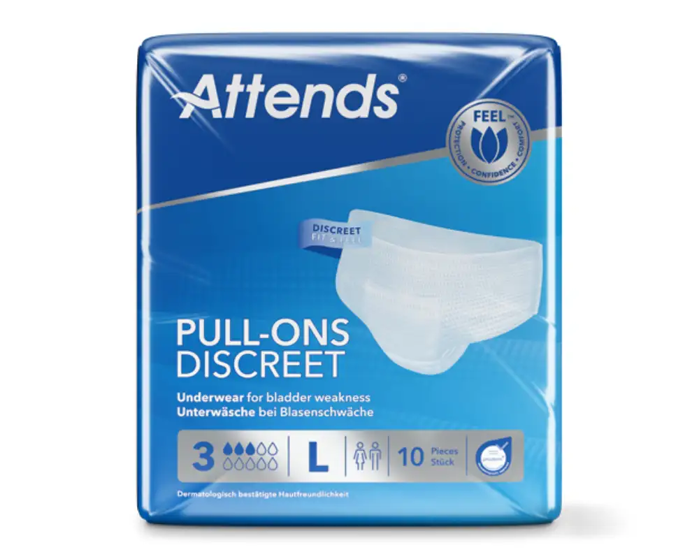 Attends Pull-Ons Discreet Underwear 3 L